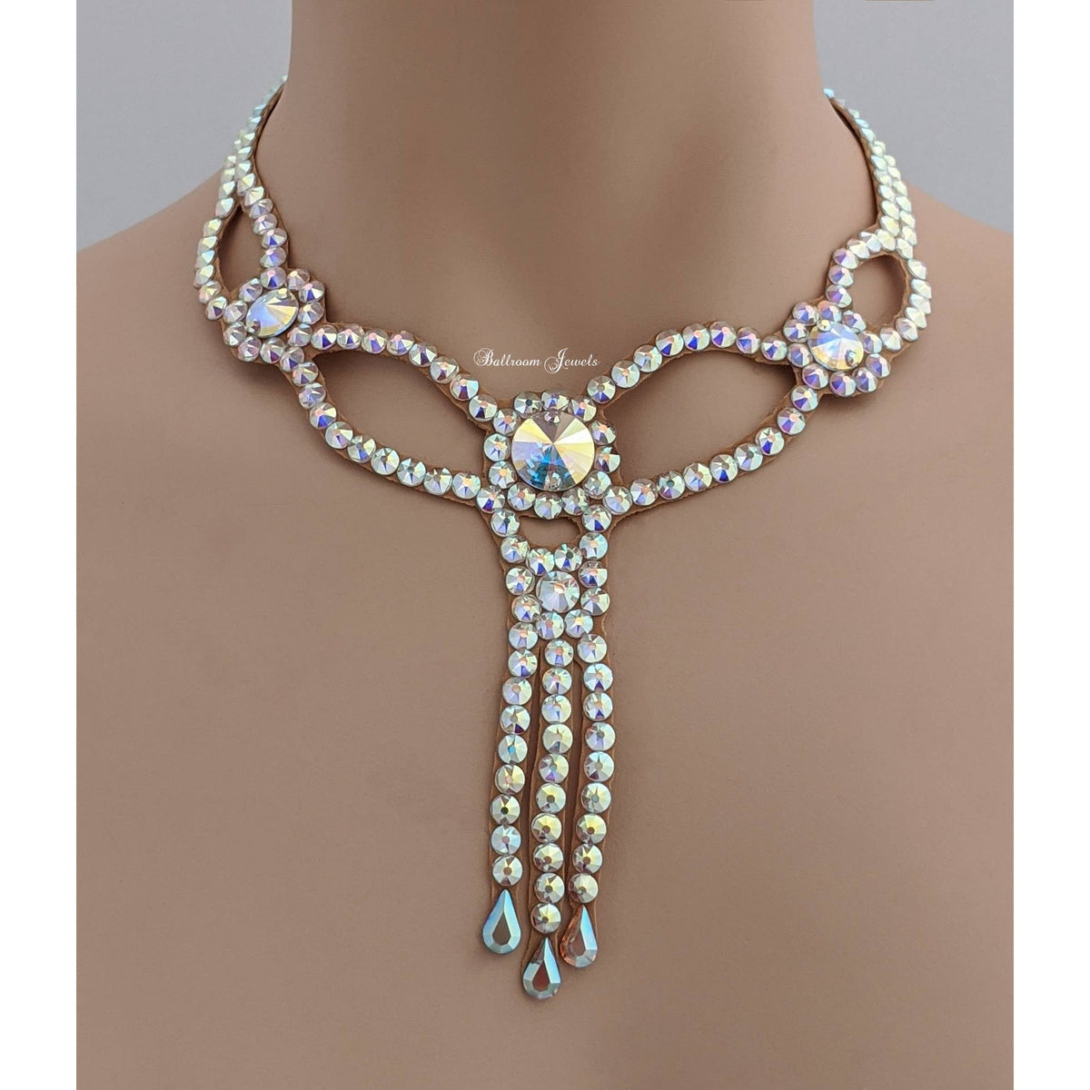 Crystal Ball Drop Necklace