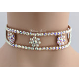 Crystal Dot Ballroom Choker