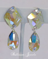 Ballroom Swarovski Crystal Cosmic and pear earring - Earrings - Ballroom Jewels - 2