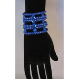 Sapphire Crystal Cut out bracelet - Swarovski Bracelet - Ballroom Jewels - 2