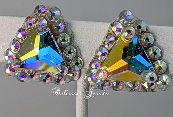 Triangle Crystal Ballroom earrings