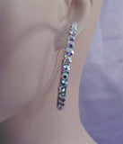 Swarovski Crystal Larger hoop earrings - Earrings - Ballroom Jewels