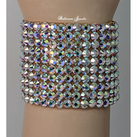 Crystal Ballroom Bracelet 2 inches wide