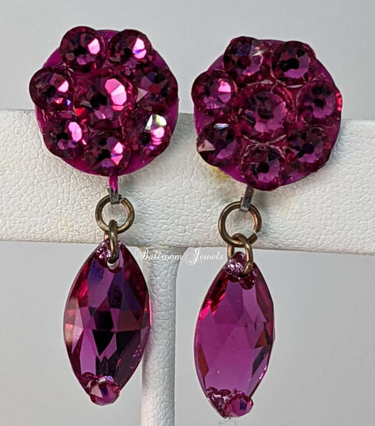 Blush Pink Aurora Crystal Earrings - Large Oval – Dames a la Mode