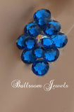Ballroom Earrings multi crystal Capri blue - Earrings - Ballroom Jewels - 1