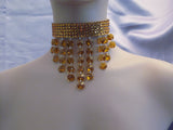 Octagon Swarovski Crystal drop ballroom necklace - Swarovski Necklace - Ballroom Jewels