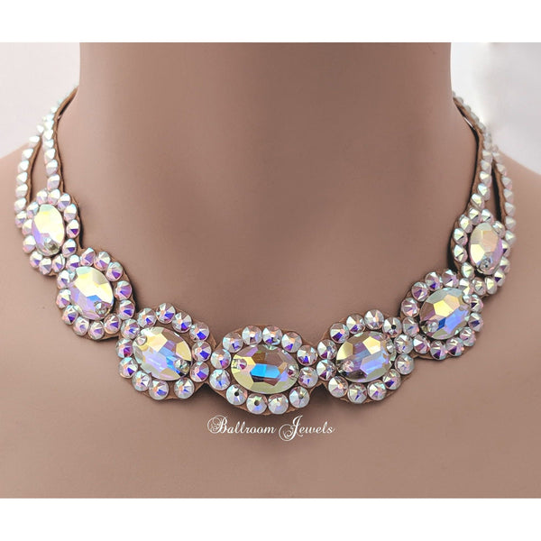Ballroom Necklace crystal ovals