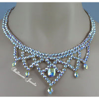 Ballroom Necklace Swarovski Crystal Weave - Swarovski Necklace - Ballroom Jewels