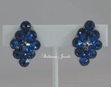 Ballroom Earrings multi crystal Capri blue - Earrings - Ballroom Jewels - 2