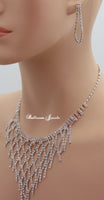 Crystal weave necklace set