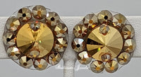 Crystal Rivoli Ballroom earrings - gold