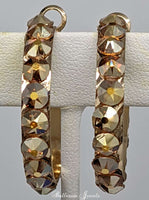 Small narrow hoop earrings- Gold