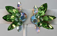 Spray Crystal Ballroom earrings in peridot