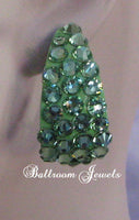 Swarovski Crystal large wide hoop earrings in many color choices - Earrings - Ballroom Jewels - 5