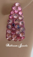 Swarovski Crystal large wide hoop earrings in many color choices - Earrings - Ballroom Jewels - 6