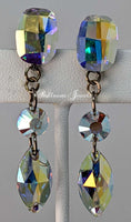 Ballroom three crystal dangle earrings
