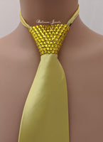 Men's  Yellow Tie -  Yellow (Citrine)