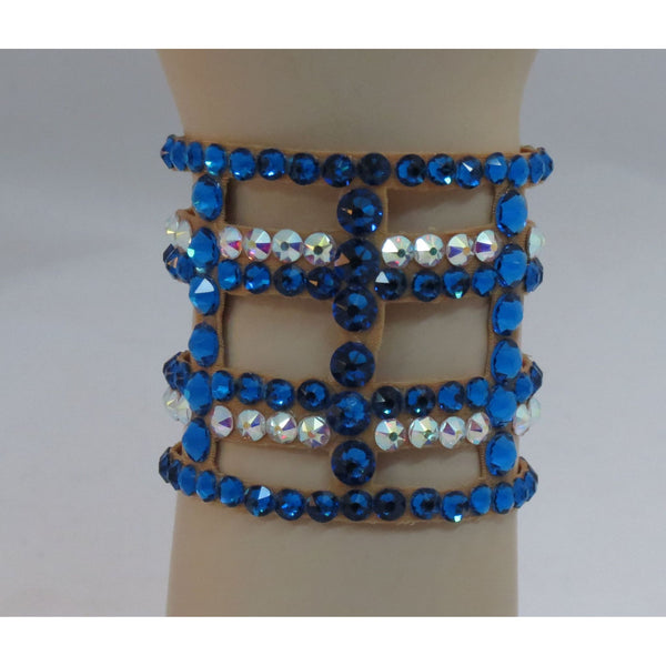 Ballroom Bracelet cutout in Capri Blue - Swarovski Bracelet - Ballroom Jewels