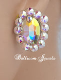 Crystal Oval Ballroom earrings - Earrings - Ballroom Jewels - 1