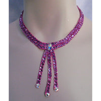 Swarovski Ballroom Necklace Three Drop in choice of color - Swarovski Necklace - Ballroom Jewels - 2