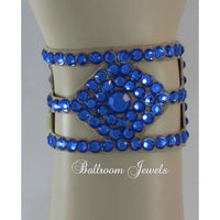 Diamond shaped Swarovski Crystal Ballroom Bracelet - Swarovski Bracelet - Ballroom Jewels - 5
