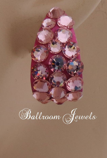 Small Swarovski Hoop Earrings in several colors - Earrings - Ballroom Jewels - 4