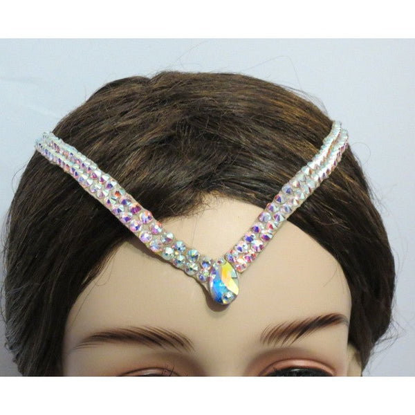 Swarovski double  hair line - Hair Accessories - Ballroom Jewels - 1