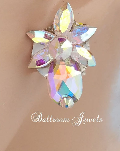 Small Pear flower Swarovski earring - Earrings - Ballroom Jewels - 1